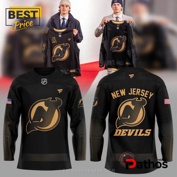New Jersey Devils Military Threads Black Hockey Jersey