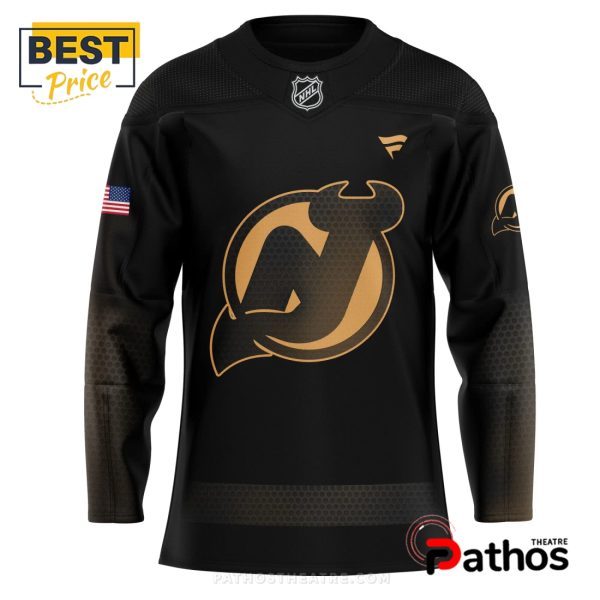 New Jersey Devils Military Threads Black Hockey Jersey