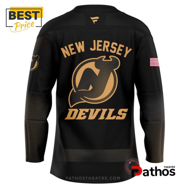 New Jersey Devils Military Threads Black Hockey Jersey