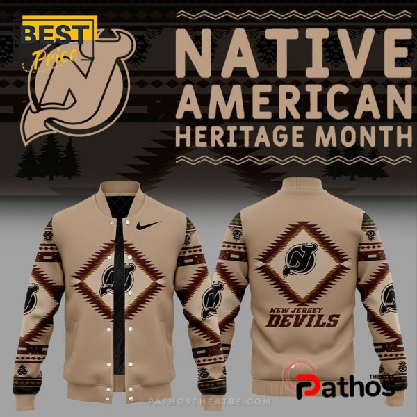 New Jersey Devils Native American Heritage Baseball Jacket