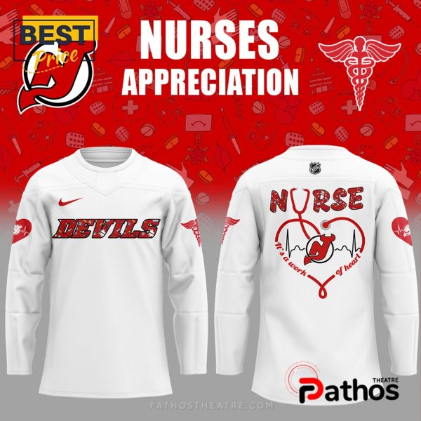 New Jersey Devils Nurses Appreciation 2025 Hockey Jersey