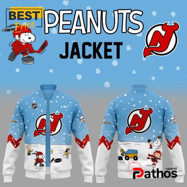 New Jersey Devils Peanuts & Snoopy Night Baseball Jacket