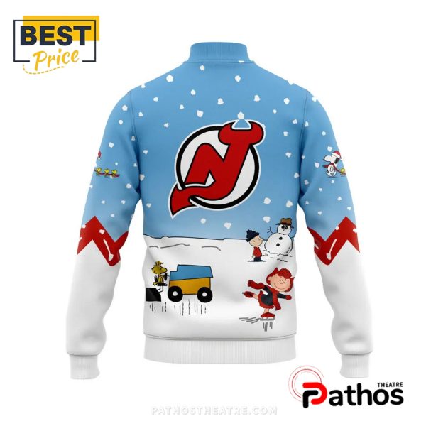 New Jersey Devils Peanuts & Snoopy Night Baseball Jacket