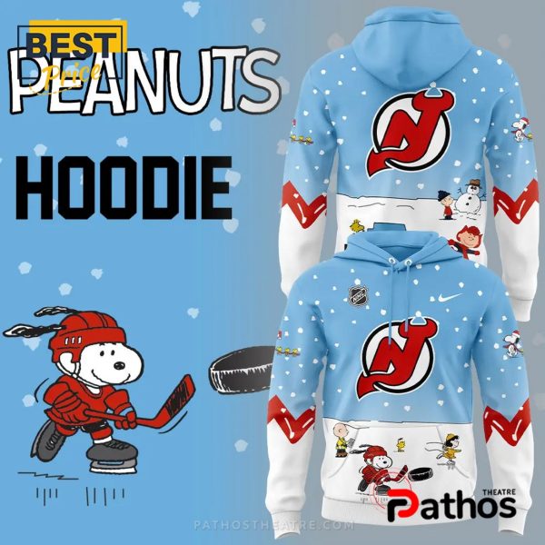 New Jersey Devils Peanuts & Snoopy Night Hoodie And Jogger