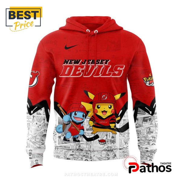 New Jersey Devils x Pokémon Red Hoodie And Jogger