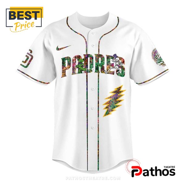 Personalized San Diego Padres Grateful Dead Night Baseball Jersey