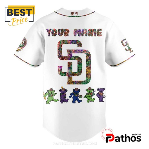 Personalized San Diego Padres Grateful Dead Night Baseball Jersey