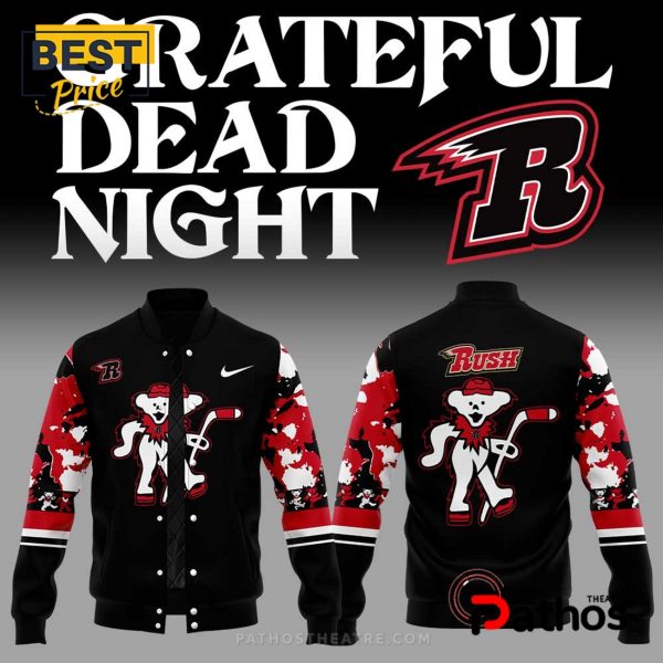 Rapid City Rush Grateful Dead Night Black Baseball Jacket