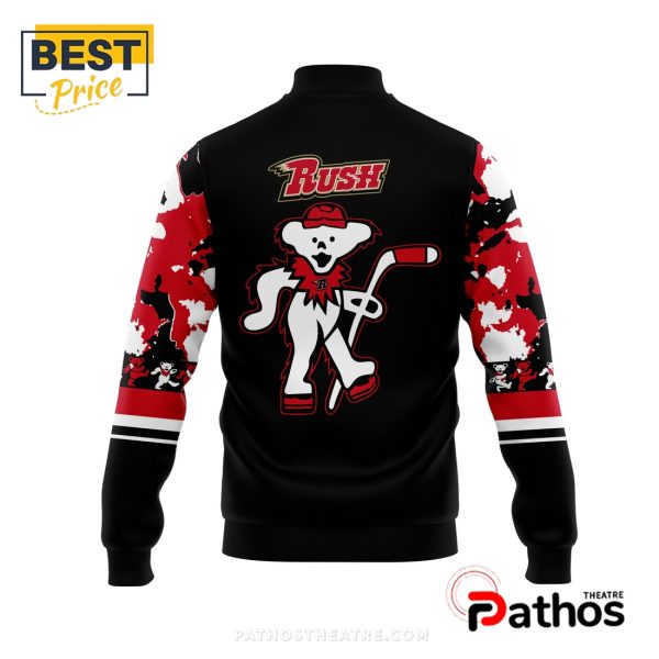 Rapid City Rush Grateful Dead Night Black Baseball Jacket