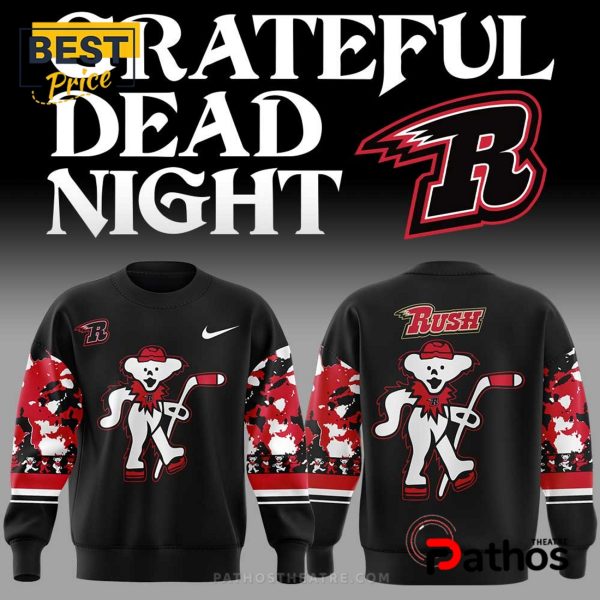 Rapid City Rush Grateful Dead Night Black Hoodie