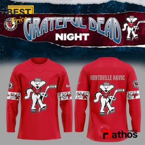 Huntsville Havoc Grateful Dead Night Red Hockey Jersey