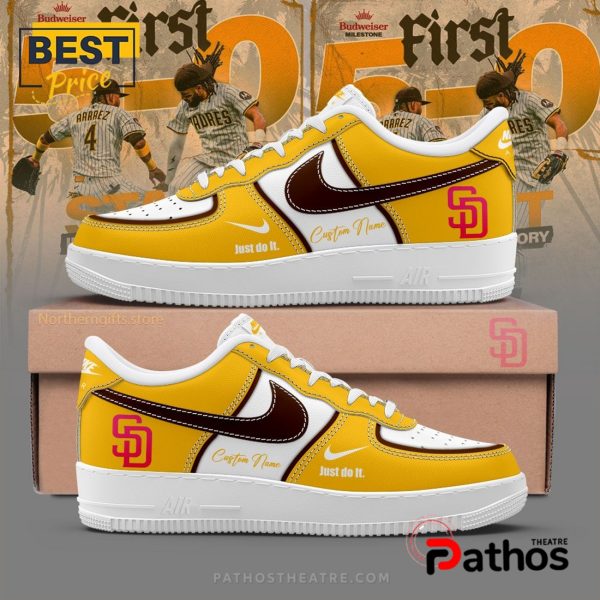 San Diego Padres 2025 Limited Edition Air Force 1 Sneakers