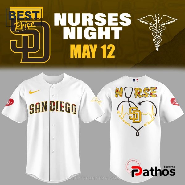 San Diego Padres 2025 Nurses Appreciation Baseball Jersey