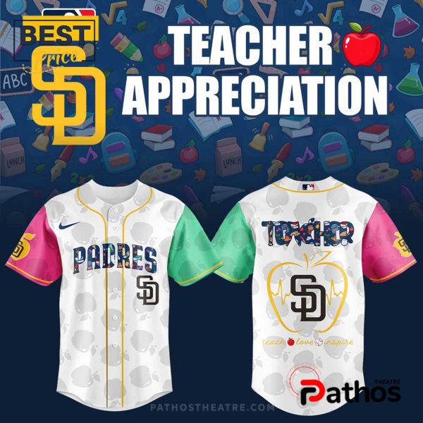 San Diego Padres 2025 Teacher Night Baseball Jersey
