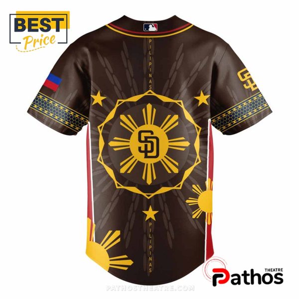 San Diego Padres Filipino Heritage Night Brown Baseball Jersey