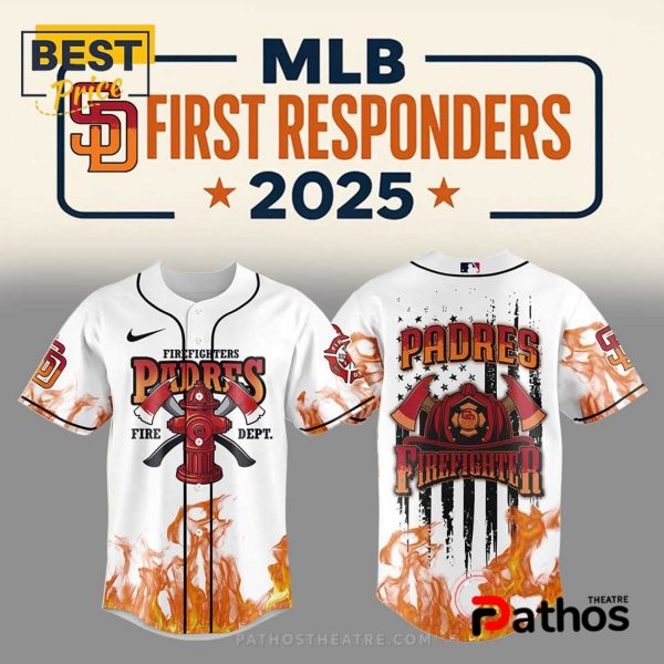 San Diego Padres Firefighter Appreciation 2025 Baseball Jersey