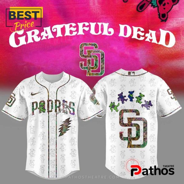 San Diego Padres Grateful Dead Night Baseball Jersey
