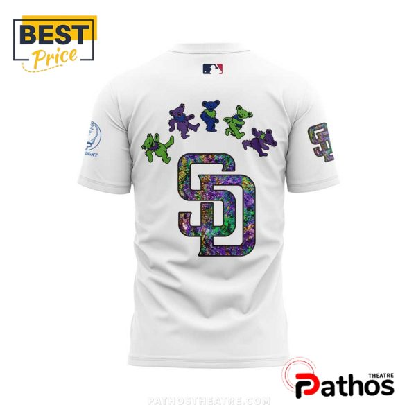 San Diego Padres Grateful Dead Night White Hoodie