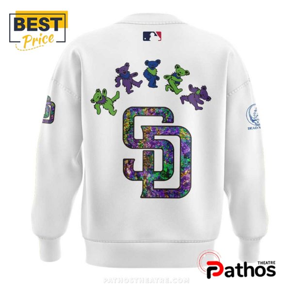 San Diego Padres Grateful Dead Night White Hoodie