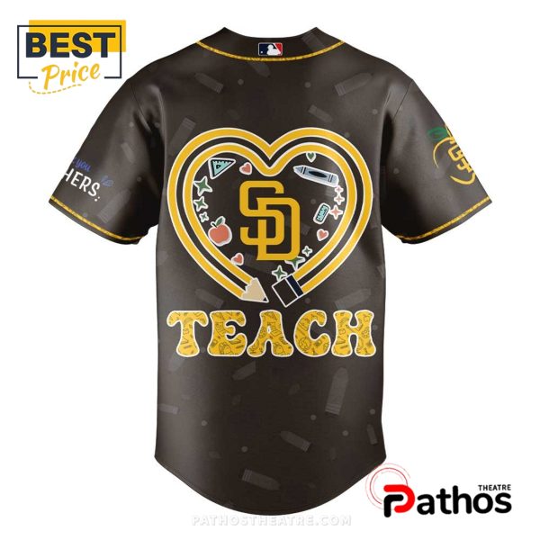 San Diego Padres Teacher Appreciation Brown Baseball Jersey