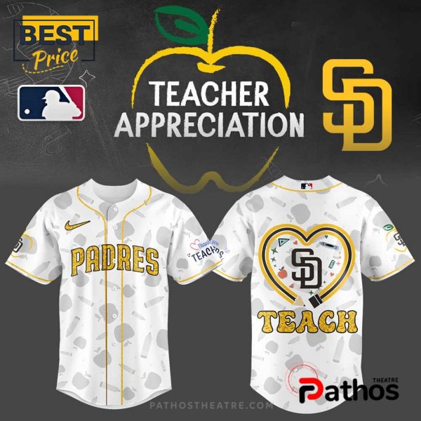 San Diego Padres Teacher Appreciation Flat Baseball Jersey