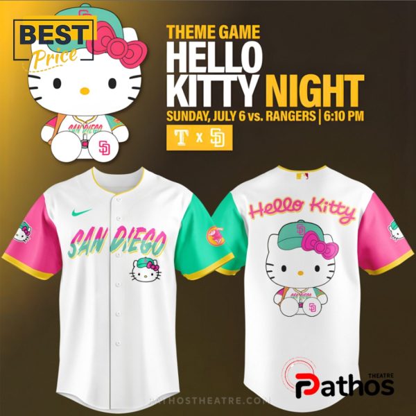 San Diego Padres x Hello Kitty Night 2025 Baseball Jersey