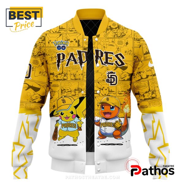 San Diego Padres x Pokémon GO Yellow Baseball Jacket
