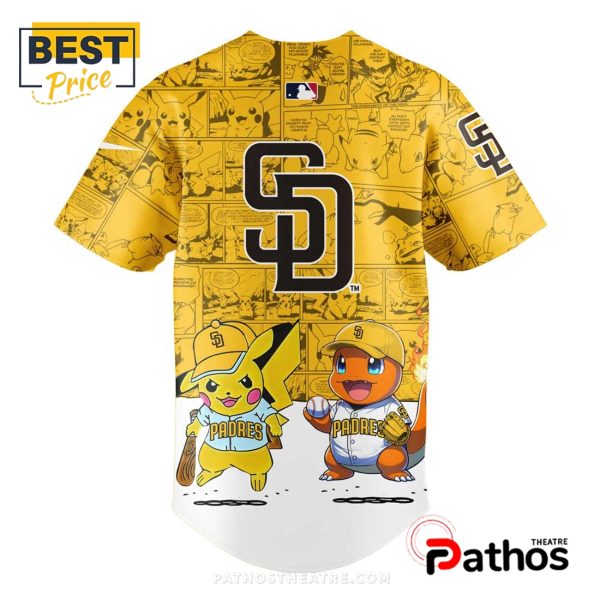 San Diego Padres x Pokémon GO Yellow Baseball Jersey