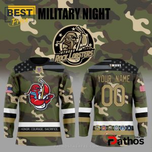 Custom Athens Rock Lobsters Military Night Hockey Jersey