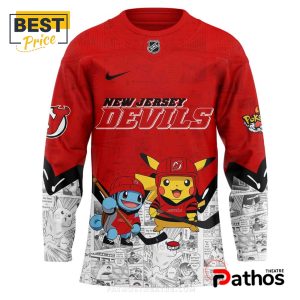 new jersey devils x pokemon red hockey jersey 2 YWupJ