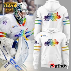 Kalamazoo Wings Tonight’s Rainbow Ice White Hoodie