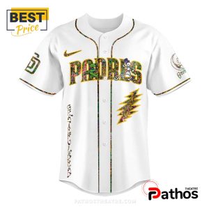 san diego padres grateful dead night white baseball jersey 2 p70yv