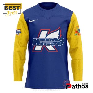 kalamazoo wings x 35th the simpsons hockey jersey 2 zw9xc