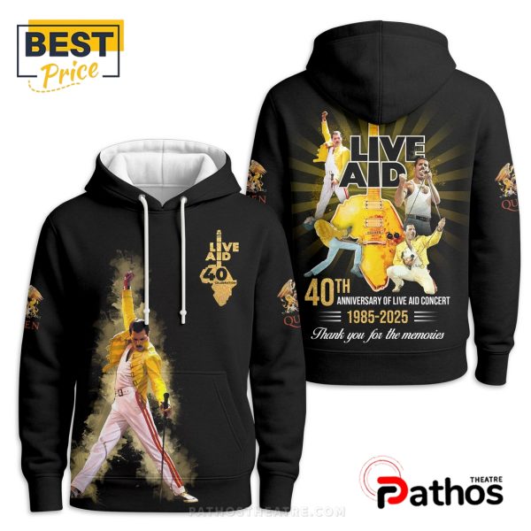 40th Anniversary Of Live Aid Convert 2025 Hoodie