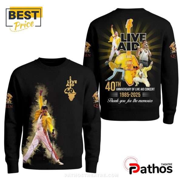 40th Anniversary Of Live Aid Convert 2025 Hoodie