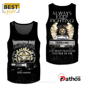 supernatural always keep fighting black hoodie 6 qNURQ