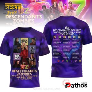 Descendants Zombies Worlds Collide Tour 2025 Hoodie