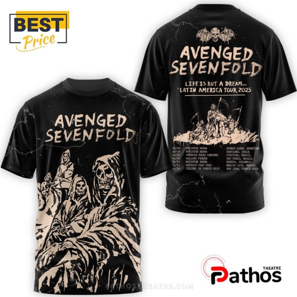 Avenged Sevenfold 2025 Latin American Tour Shirt