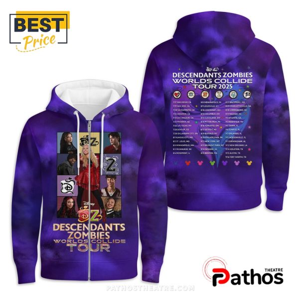 Descendants Zombies Worlds Collide Tour 2025 Hoodie