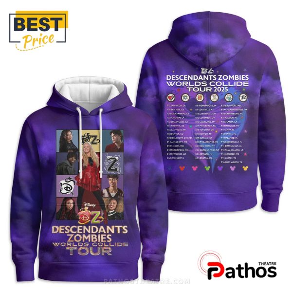 Descendants Zombies Worlds Collide Tour 2025 Hoodie
