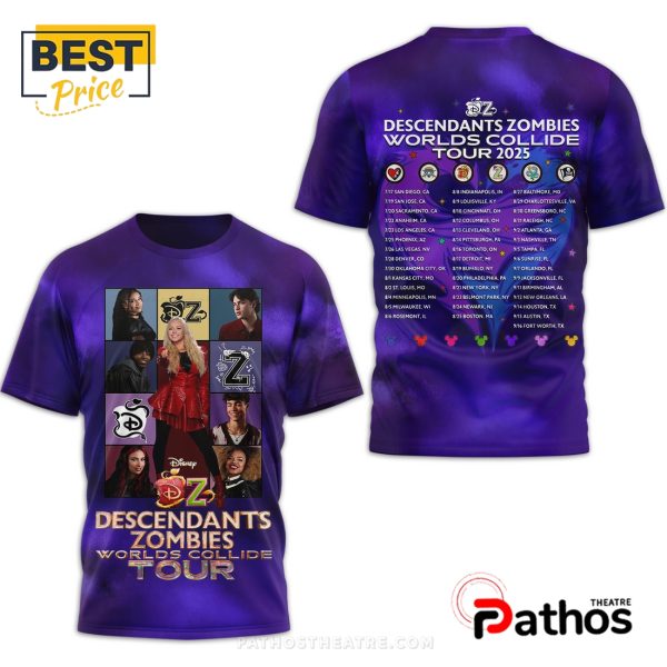 Descendants Zombies Worlds Collide Tour 2025 Hoodie
