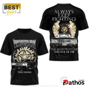 supernatural always keep fighting black hoodie 7 kY33w