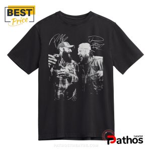 Post Malone Jelly Roll Concert Tour Signatures T-Shirt