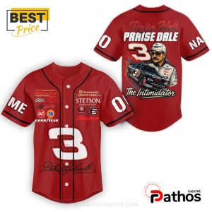custom raise hell praise dale the intimidator baseball jersey 4 Y8Lfb