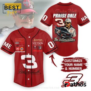 Custom Raise Hell Praise Dale The Intimidator Baseball Jersey