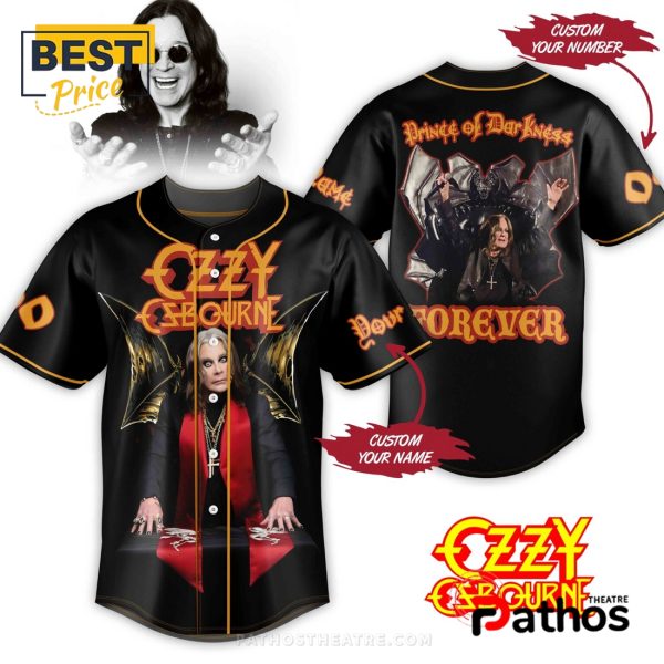 Ozzy Osbourne Prince of Darkness Forever Baseball Jersey