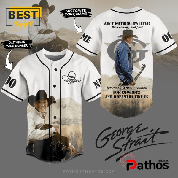 Premium George Strait Custom Name Baseball Jersey