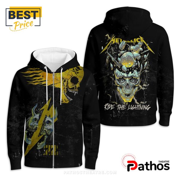 Ride the Lightning by Metallica Black Hoodie