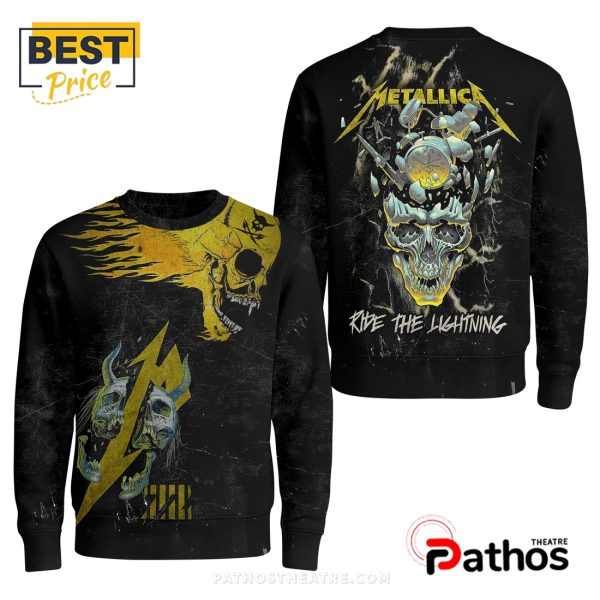 Ride the Lightning by Metallica Black Hoodie