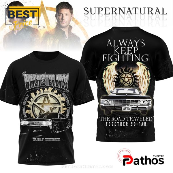 Supernatural Always Keep Fighting Black Hoodie